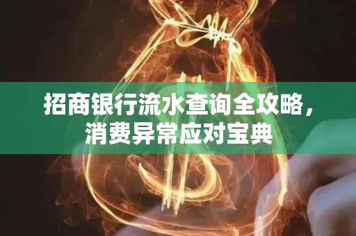 招商银行流水查询全攻略,消费异常应对宝典