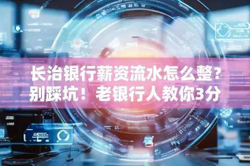 长治银行薪资流水怎么整？别踩坑！老银行人教你3分钟搞定义版