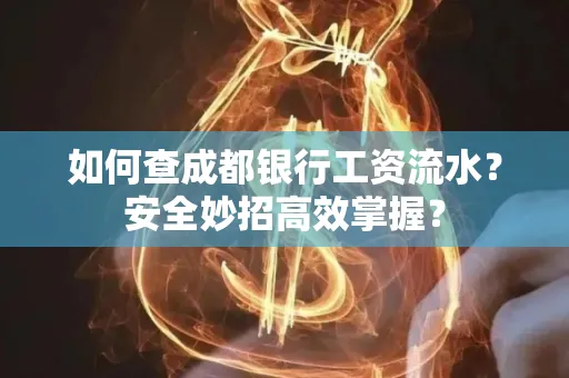 如何查成都银行工资流水?安全妙招高效掌握?