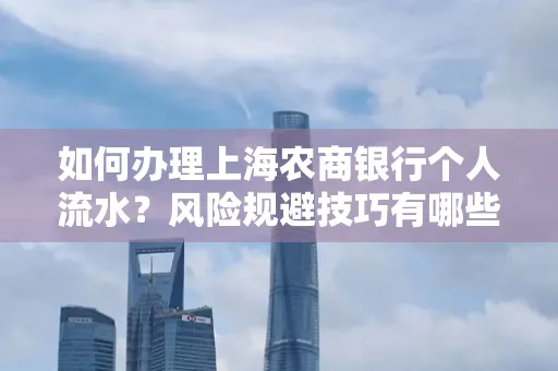 如何办理上海农商银行个人流水?风险规避技巧有哪些?