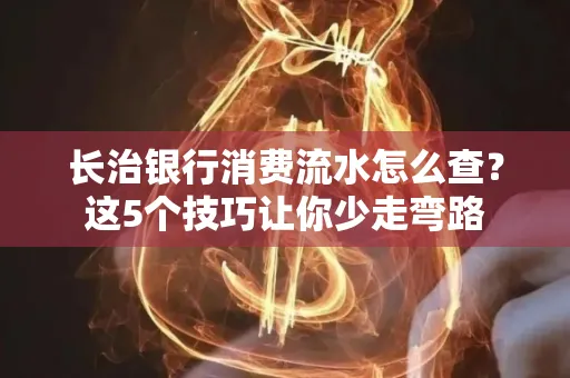 长治银行消费流水怎么查?这5个技巧让你少走弯路