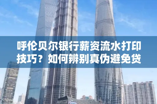 呼伦贝尔银行薪资流水打印技巧?如何辨别真伪避免贷款风险?
