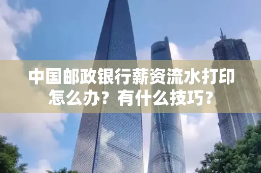 中国邮政银行薪资流水打印怎么办?有什么技巧?