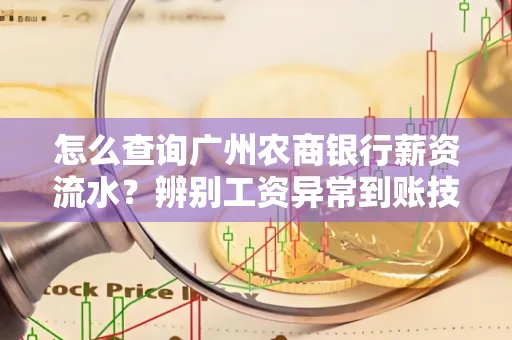 怎么查询广州农商银行薪资流水?辨别工资异常到账技巧?