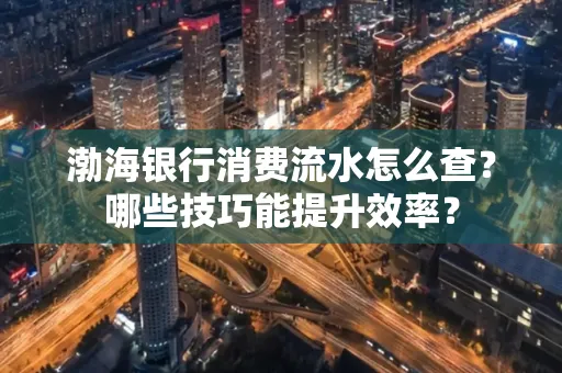 渤海银行消费流水怎么查?哪些技巧能提升效率?