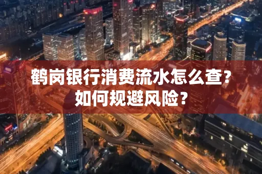 鹤岗银行消费流水怎么查?如何规避风险?