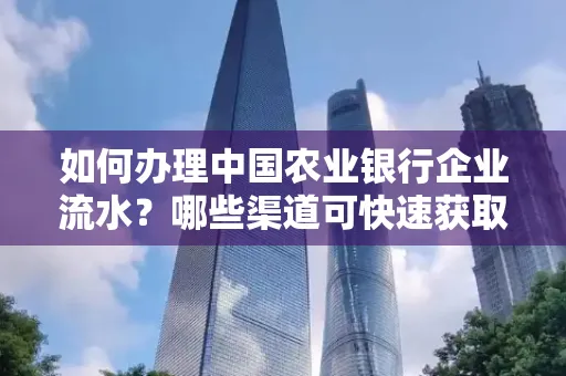 如何办理中国农业银行企业流水?哪些渠道可快速获取?