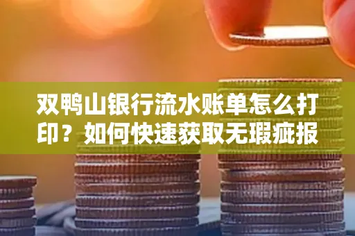 双鸭山银行流水账单怎么打印?如何快速获取无瑕疵报告?
