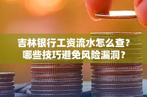 吉林银行工资流水怎么查?哪些技巧避免风险漏洞?